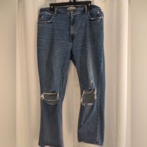 Abercrombie Ankle Straight Highrise Jeans